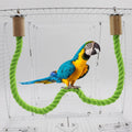 2 Pack Bird Hemp Rope Perch Swing, Bird Cage Stand Pole Accessories, Paw Grinding Standing Climbing Perch for Parrot, Parakeet, Budgies, Lovebirds(23.62"/60 cm)