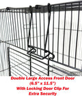 3-Levels Portable Rat Sugar Glider Mouse Small Animal Critter Metal Cage