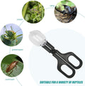 2Pcs Stainless Steel Feeding Tongs, Reptile Feeding Tweezers Long Handle Feeder Tools, Bug Feeding Clamp Cricket Tongs f