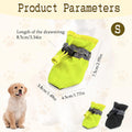Andiker 4 Pcs Dog Shoes, Soft Breathable Dog Boots with Adjustable Drawstring Non-Slip Sole Easy to Clean Dog Paw Protec