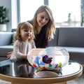 2 Gallon Glass Fish Tank,Sturdy Nicely Betta Fish Bowl,Small Aquariums for Small Ornamental Fish and Reptiles,High Trans