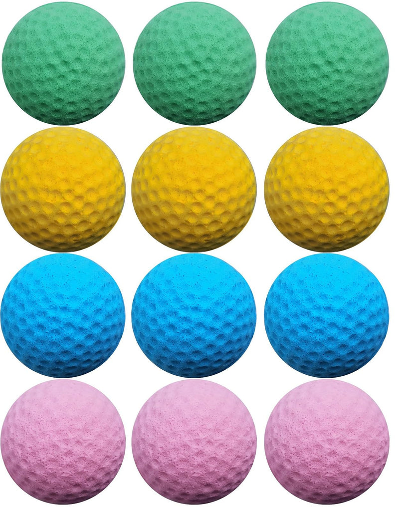 GINFH Cat Golf Balls for Indoor Kitten Toys - Interactive Sponge Foam Soccer Balls (Mixed)