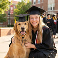 Black Pet Graduation Hats, Animal Graduation Caps with Yellow Tassel, Adjustable Dog and Cats Bachelor Hats for Photo Props Graduations Holiday Party Costume Accessories