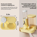 2 in 1 Hamster Water Bottle, Automatic Feeder, No Drip Small Animal Water Dispenser Food Bowl for Syrian Dwarf Hamsters,