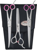 Geib Buttercut Dog Grooming Scissors, Stainless Steel Professional Dog Grooming Kit - Curved, Straight and Thinning Shears, 3 in 1 pet grooming kit