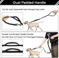 Skmeditec Hands Free Dog Leash with Waist Bag for Large Dog Walking, Shock Absorbing Bungee Leash with Zipper Pouch for 