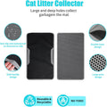 FADEYJ Cat Litter Mat, Kitty Litter Collector, Double Layered Honeycomb Design Waterproof, Anti Urine, Anti Slip, Easy to Clean, Limit Garbage (35"x24", Grey)