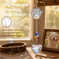 Pet Memorial Gifts for Dogs Cat: Loss of Dog Sympathy Gift- Rainbow Bridge Heart Shape Crystal Suncatcher, Pet Remembrance Ornament in Memory of Puppy, Thoughtful Passing Away Sympathy Keepsake
