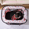 Portable Pet Cat Playpen,Cat Cages Indoor Collapsible Dog Crates Tent Kennel Playpen for Dogs Cat and Rabbit Travel Dog Playpen Indoor & Outdoor (Small（27.6" L x 21.7" W x 17.7" H）, Pink)