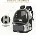 Cat Bubble Backpack Carrier, TSA Airline Approved Pet Travel Bag for Small Medium Dogs, Clear Hiking Camping Backpack fo