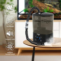 WACOOL Reptile Fogger Mister 4L No-Leak Top-Fill Water Humidifier - Digital Timer Terrarium Fogger with Adjustable Fog V