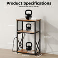 HavenlyYouth 10 Gallon Fish Tank Stand with Power Outlet , 3 Tier Aquarium Stand with Shelf, Turtle/Reptile Tank Stand f