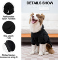 EXPAWLORER Dog Hoodies for Small Medium Large Dogs,Black M