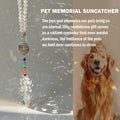 shinyrize Pet Memorial Sympathy Gifts for Dogs Loss Suncatcher Crystal Bereavement Grief Sun Catcher Rainbow Maker for Cat Remembrance Condolences