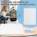 BREENHILL 23.6x16.9in Bird Cage Liners - 100 Sheets Pre-Cut Disposable Cage Tray Liners, High Absorbent Non-Woven Pads for Parrots, Cockatiels and Small Animals