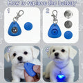 QUELIEN Dog Collar Light, Clip On LED Dog Light for Night Walking, High Visibility Light Up Dog Collar Accessory with 2 