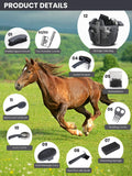 Horse Grooming Kit 12 Pieces Set – Complete Horse Brushes & Care Supplies Set with Organizer Tote Bag, Equine Coat Groom
