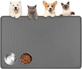 Lorvain 45" x 30" Cat Food Mat,Silicone Pet Feeding Mat with Raised Edges