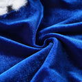 Lovelyshop Royal Velvet Pet Cloak with Fur Trim for Cats & Dogs, Blue, S