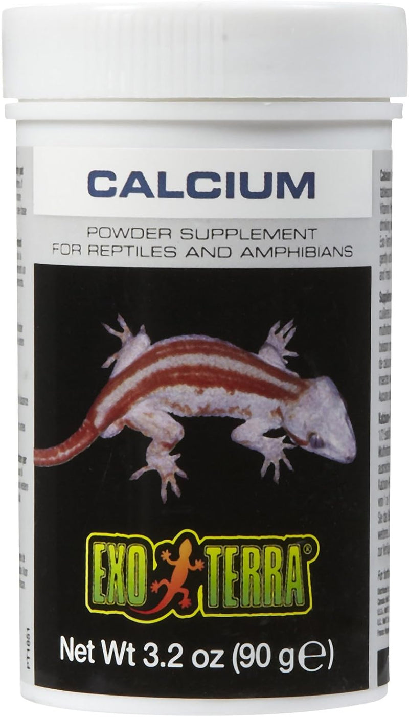 Exo Terra Calcium Powder Supplement for Reptiles and Amphibians, 3.2 Oz.