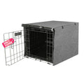Seiyierr Dog Crate Cover - Kennel Covers Fit for 24 Inch Dogs Crate, Double Door Polyester for Wire Puppy Cage Indoor Outdoor Protection, Grey