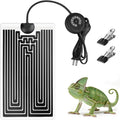Reptile Heating Pad with Thermostat, 10-Level Adjustable Under Tank Heater, 6x11 Inch Graphene Heat Mat for Turtles Frog