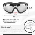 Dog Goggles Large Breeds, Large Dog Sunglasses Eye Protection, Windproof Goggles for Medium Large Dogs Riding Biking Dri