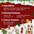 MON2SUN Dog Treats, Christmas Rawhide Stocking, 7.63oz