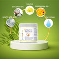 SulVDerm – 40% Sulfur Skin Support Paste for Dogs, Cats, Horses | Calendula-Infused Soothing Formula with Coconut Oil & 