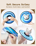 PetThem Soft Cat Cone Collar, Adjustable Cat Recovery Collar, After Surgery Protection, Waterproof & Easy to Clean, Lightweight Elizabethan Collar for Cats and Small Dogs (Astral Depth, M)