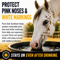 Pure Sole Horse Nose Sunscreen | Moisturizing Equine Sunblock with Non-Nano Zinc Oxide for Pink Noses, White Noses, Sens