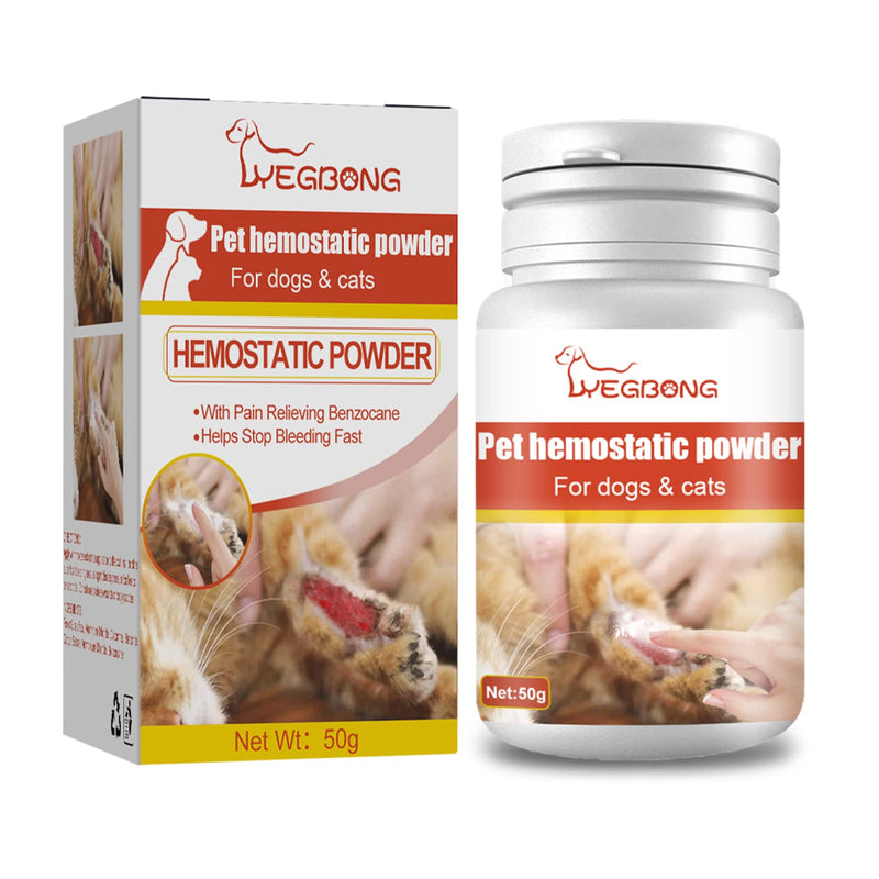 Jesscasday Styptic Powder Stop Bleeding Irritation Relief Suitable for Cats Dogs Or Other Pets Pet Wound and Skin Care Powder Styptic Powder for Dogs and Cats