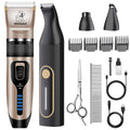 Gooad Dog Clippers for Grooming for Heavy Thick Hair&Coats,Low Noise Hair Trimmer,Rechargeable Cordless Pet Shaver, Dog Grooming Kit with Paw Trimmer Nail Grinder for Small Large Dogs