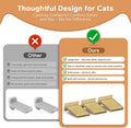 3Pcs 10"×8" Cat Wall Steps - Cat Stairs for Wall, Ladder Natural Wood with Fixtures,Turn Around or Climbing or Playing f
