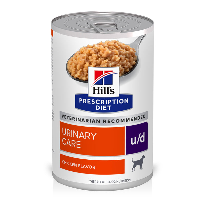 Hill's Prescription Diet u/d Urinary Care Wet Dog Food, Chicken, 13 oz. Cans, 12-Pack