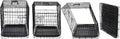 DONORO Dog Crates for Small Size Dogs Indoor Double Door Dog Kennels & Houses for Puppy and Cats, Collapsible Metal Contour Dog Cages (Brown, 24.0" L x 18.0" W x 20.0" H)