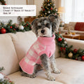 Dog Sweater Dress Plaid Knitwear for Medium Dogs Girl Christmas Clothes