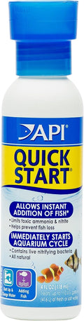API Quick Start Freshwater & Saltwater Aquarium Nitrifying Bacteria (4 oz)