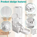 kathson Rabbit Water Bottle, 17oz Hanging Water Fountain Automatic Dispenser No Leak WaterFeeder for Bunny Chinchilla Gu