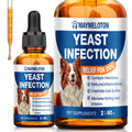 Yeast Infection Treatment for Dogs, Dog Ear Infection Treatment, Soothe Ear & Paw Discomfort, Ease Irritation & Inflammation, Aid Pet Skin Allergy, Bacon Flavor 60ml Dog Itch Relief Supplement