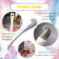 2-in-1 Bird Cage Cleaning Brush & Poop Remover with Long Handle – Scraper, Curved Brush for Parrot Cages, Kennels, and P