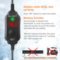25W Compact Adjustable Aquarium Heater with Dry-Run & Overheat Protection
