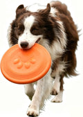 Soft Dog Flying Disc, Durable Dog Fetch Toy, 9.25 inch,Orange