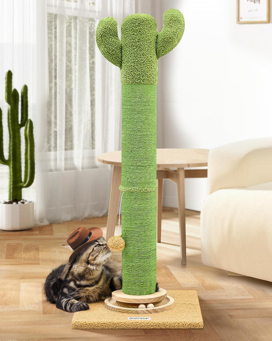 Globlazer Extra Thick Cactus Scratching Posts for Indoor Large Cats, SC37