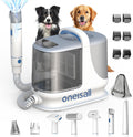 oneisall Dog Grooming Vacuum, 13000Pa Powerful 3L Dust Cup Pet Vacuum with Clipper Nail Grinder & Shedding Brush, 7 in 1 Dog Grooming Kits, Quiet, Large Capacity 3 Suction Levels, BM3