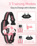 Dog Bark Collar with Remote, 2-in-1 Bark and Shock Collar Combo, 3300Ft Dog Training Collar - Auto Anti Bark/Beep/Vibrat