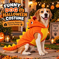 Kuoser Dog Dinosaur Halloween Costume, Funny Fleece Pullover Dog Hoodie