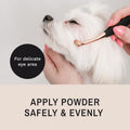 Eye Envy ProPowder Applicator Brush for Dogs and Cats | Use to safely and evenly apply Tear Stain Powder | Small | Washa