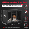 Zettum Dog Crate Cover 30 Inch - 600D Kennel Crate Covers for Dog Cage Waterproof & Heavy Duty, Small Dog Cage Cover Universal Fit for Most Wire Pet Crates - 30 x 20 x 20 Inch (Cover Only)