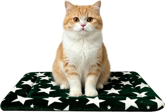 Dog Bed Mat,Reversible & Ultra Soft Kennel Pad-Machine Washable Pet Bed for Dogs & Cats-All-Weather Crate Liner for Crat